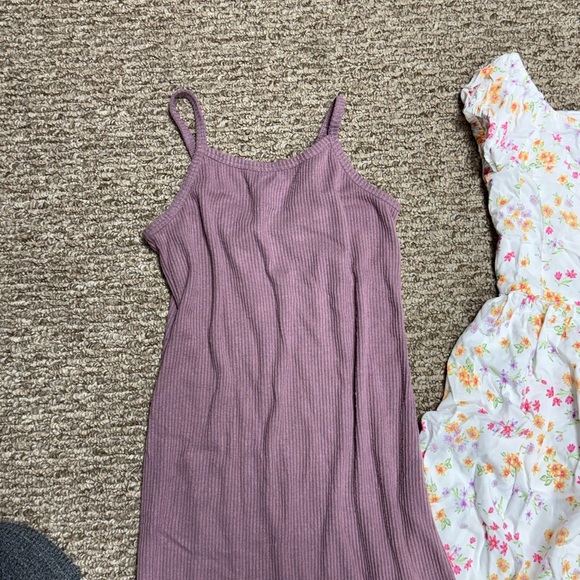 The Children's Place Kids Dresses in Purple, Floral, and Stripes - Picture 4 of 10